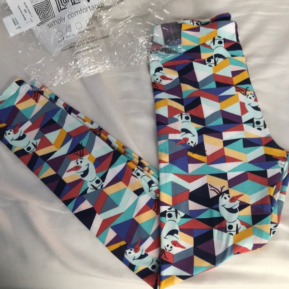 LuLaRoe Other - NEW- OLAF LuLaRoe Disney OS Leggings ⛄️